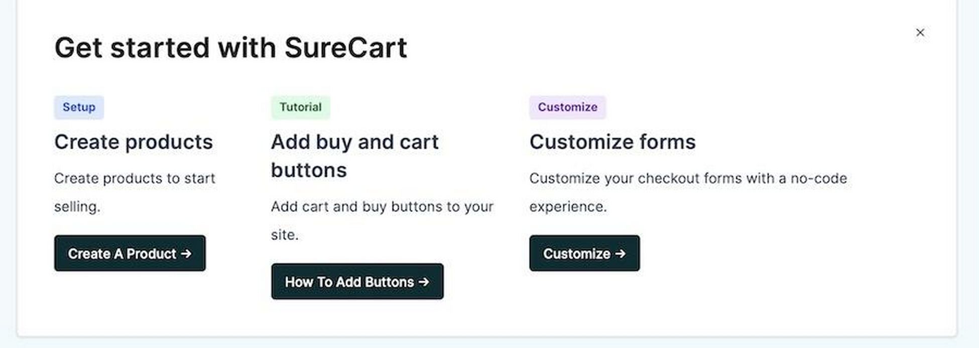 SureCart Review: What Makes It a Superior eCommerce Solution? surecart dashboard