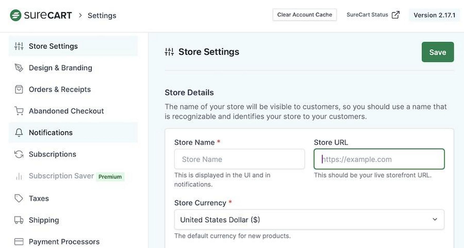 SureCart Review: What Makes It a Superior eCommerce Solution? surecart settings