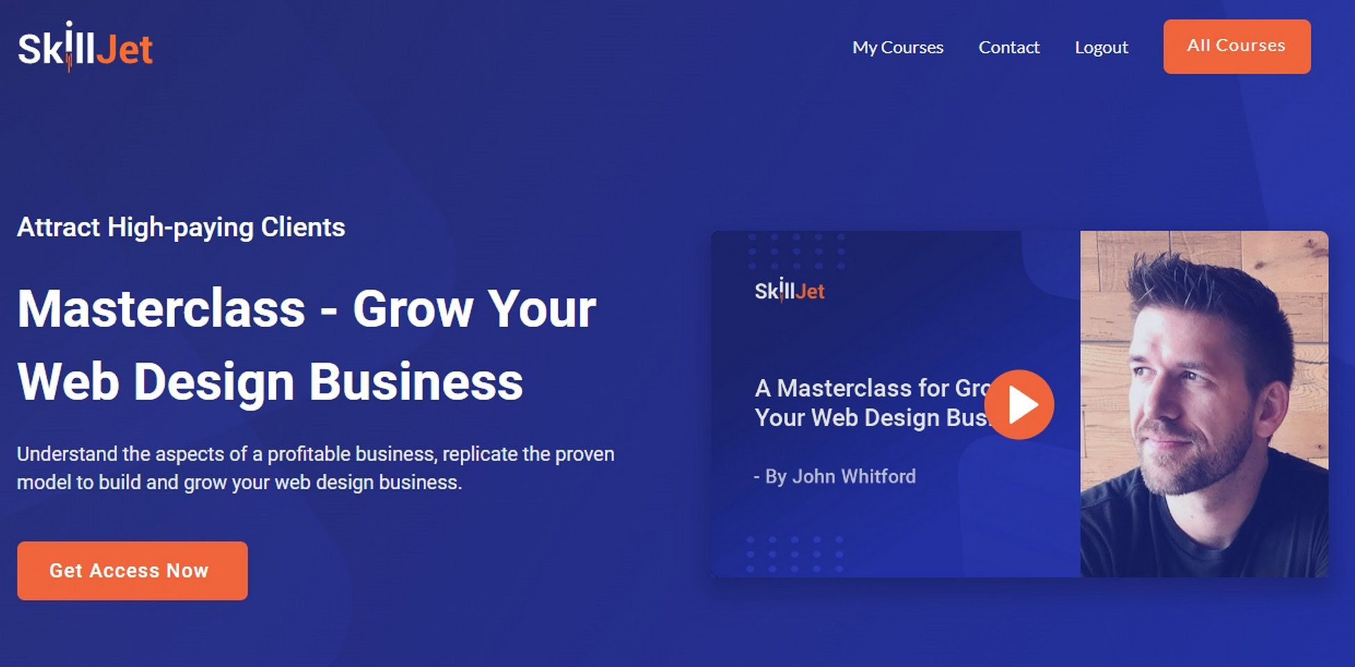 Become a WordPress Business Pro With SkillJet Academy! A Masterclass for Growing Your Web Design Business by John Whitford