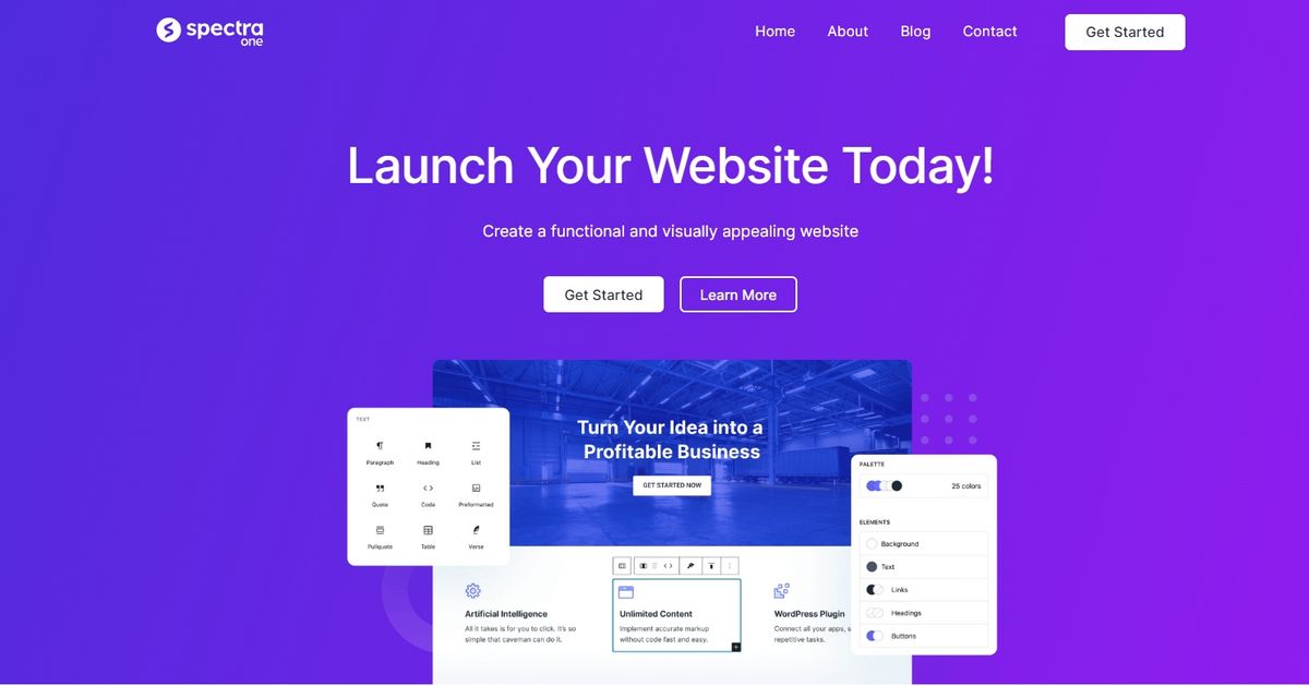 20 Best WordPress Block Themes For Effortless Full Site Editing Spectra One
