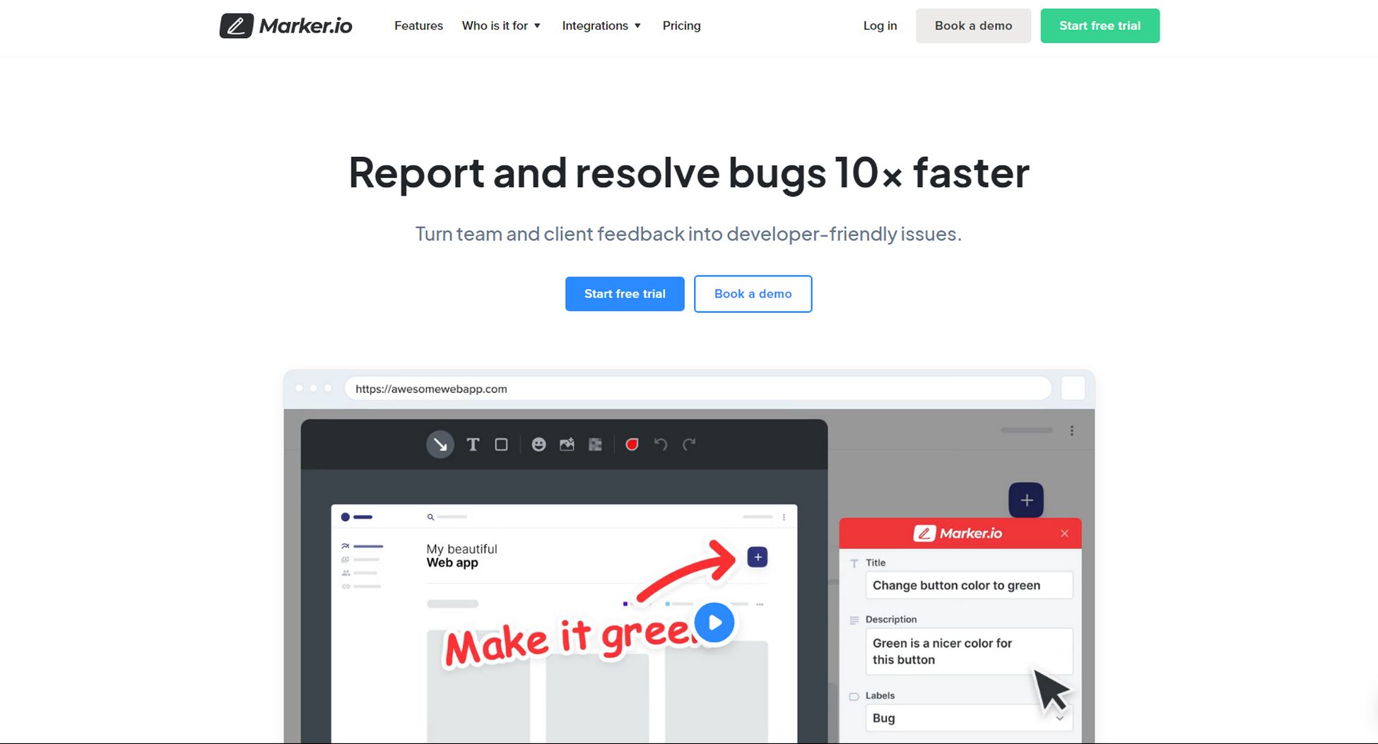 Agencies: 15 Website Annotation Tools for Better Collaboration marker.io banner