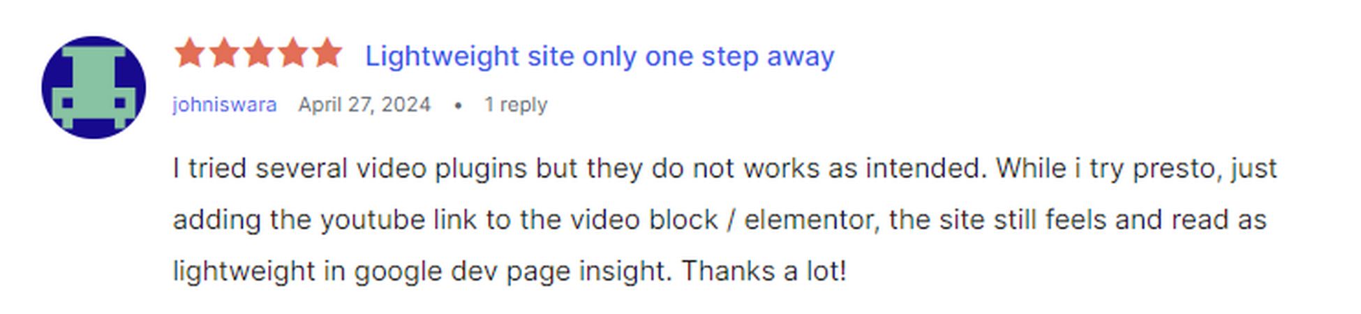 Presto Player Review: The Ultimate WordPress Video Companion? Presto player comment on WordPress