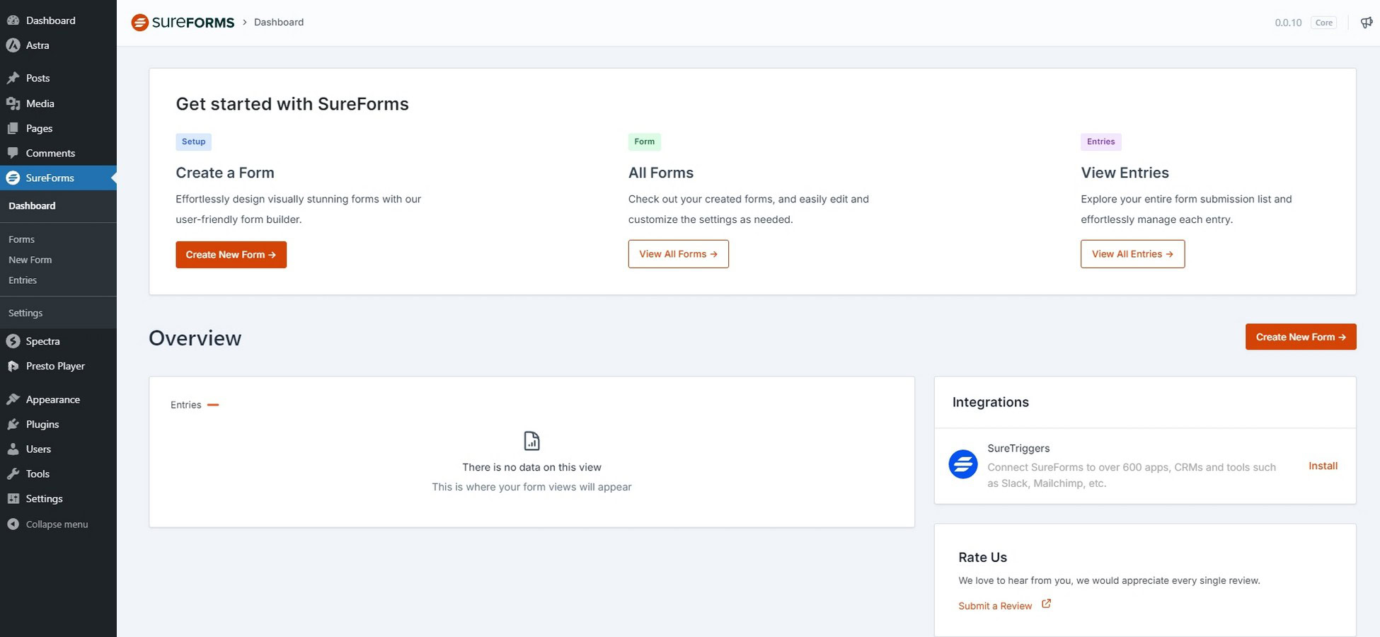 Gravity Defying: The Best Gravity Forms Alternatives Revealed! Select SureForms > New Form from the WordPress menu