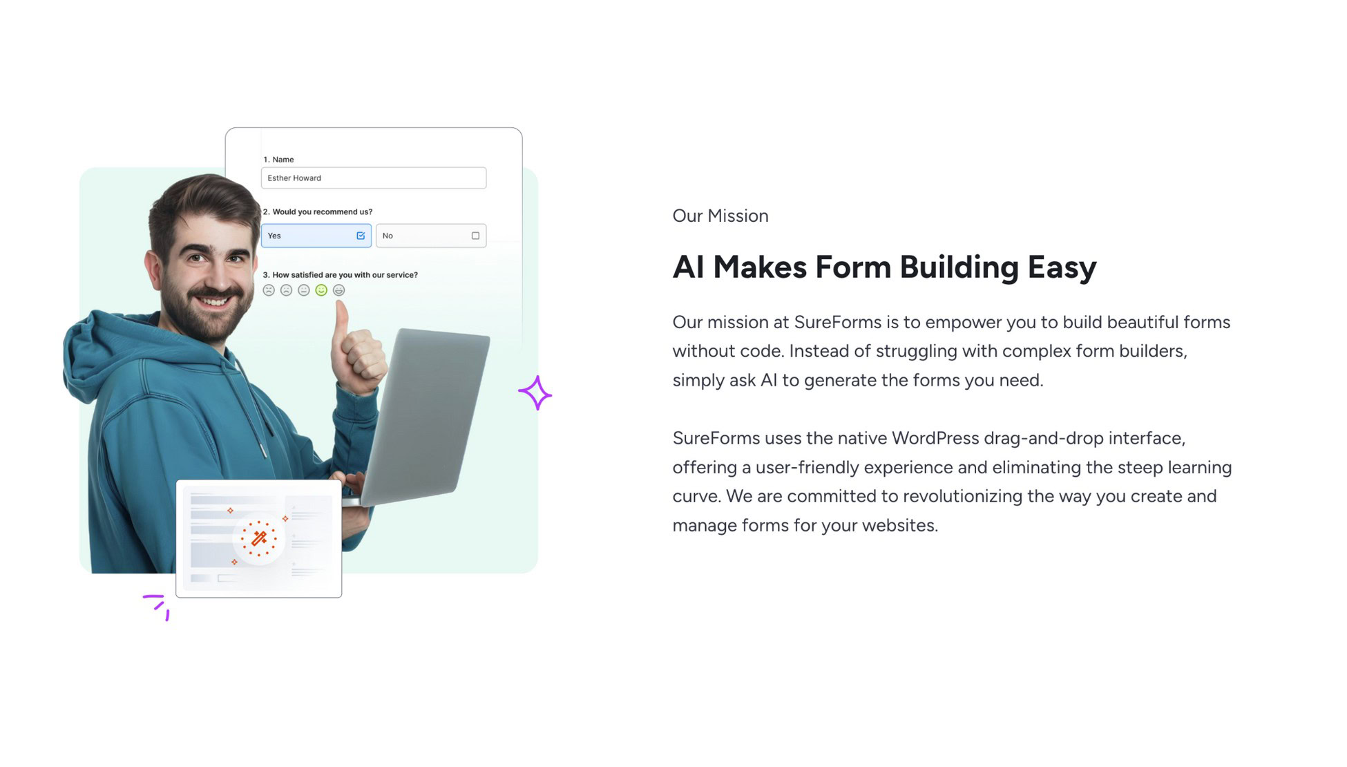 Introducing SureForms: AI-Powered Form Building Made Easy sureforms mission