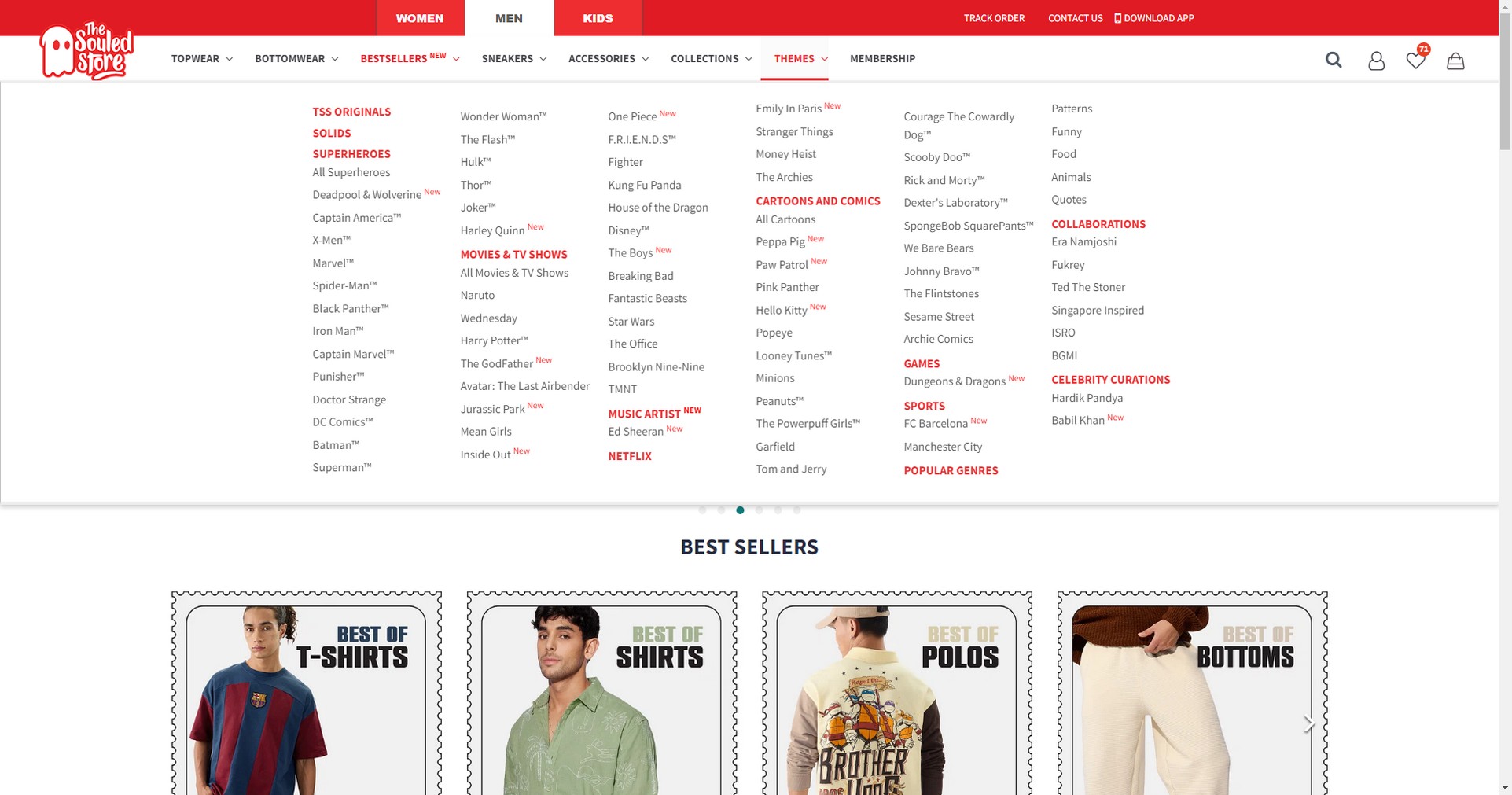 14 Stunning Mega Menu Examples for Better User Engagement the-souled-store-mega-menu