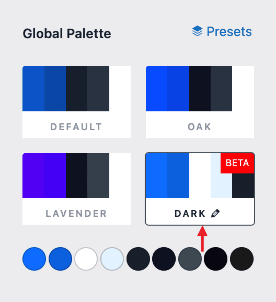 Astra 4.9.0 – Dark Color Palette, Smooth Scroll Enhancements, & Fixes astra dark palette