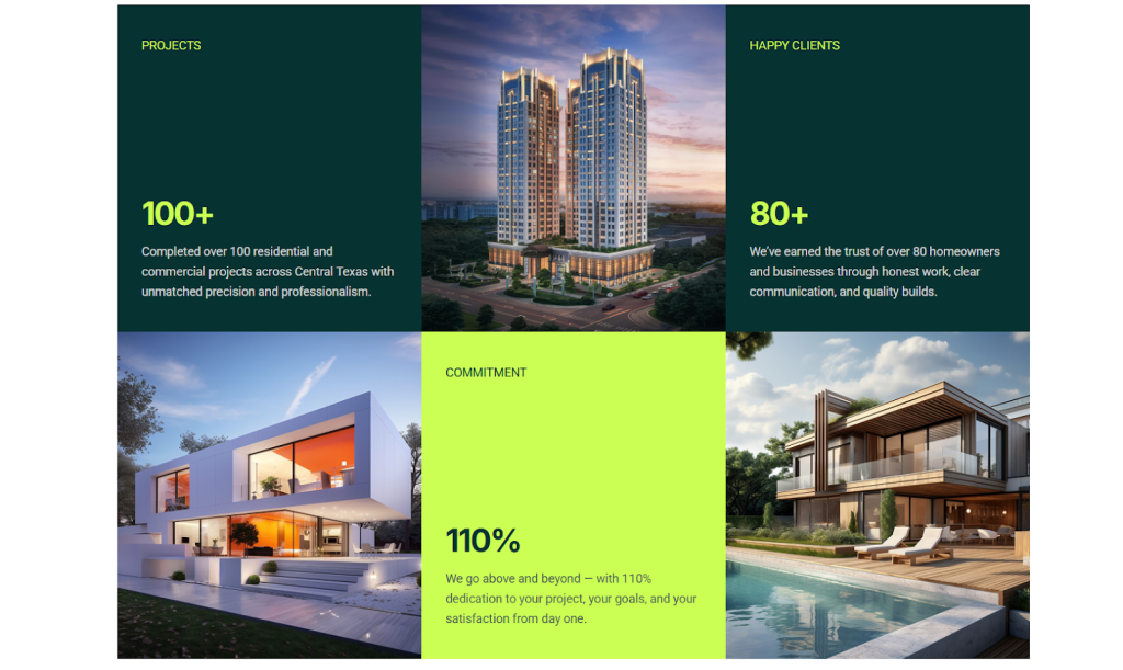 New Release - The Construction Company Template! About Us Page With Team Bios And Trust‑building Elements 1024x611