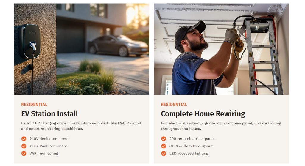 Introducing the Electrician Company Template Projects gallery