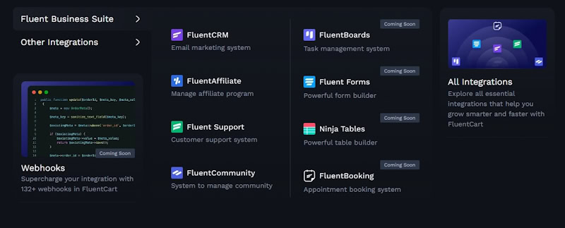 SureCart vs FluentCart: Which WordPress eCommerce Plugin Fits You Best? FluentCart Integrations