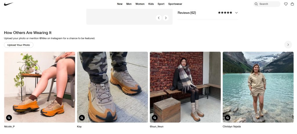 How To Grow Your eCommerce Store With Value and Volume Tests A sports retailer adds user generated content showing real customers wearing their gear.