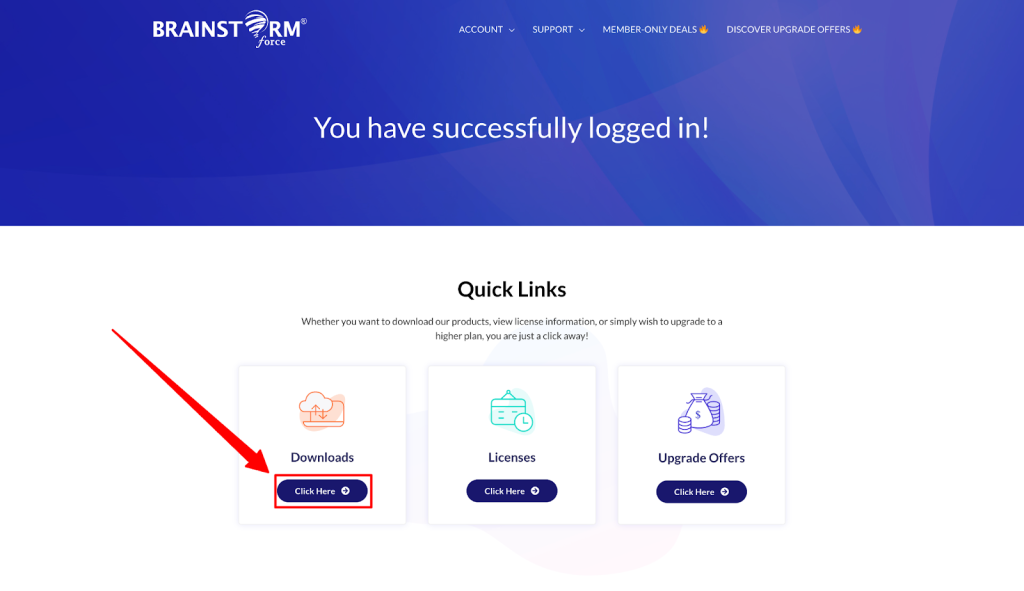 How to Download Your Purchase Invoice Store login welcome screen