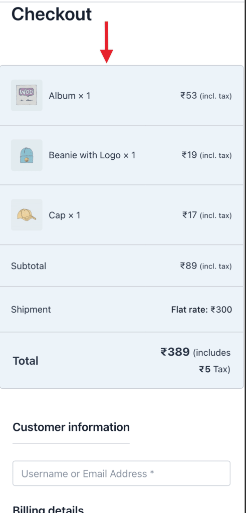 Always Show Order Summary on Mobile (Astra Modern Checkout) Modern Checkout Layout With Order Summary 491x1024