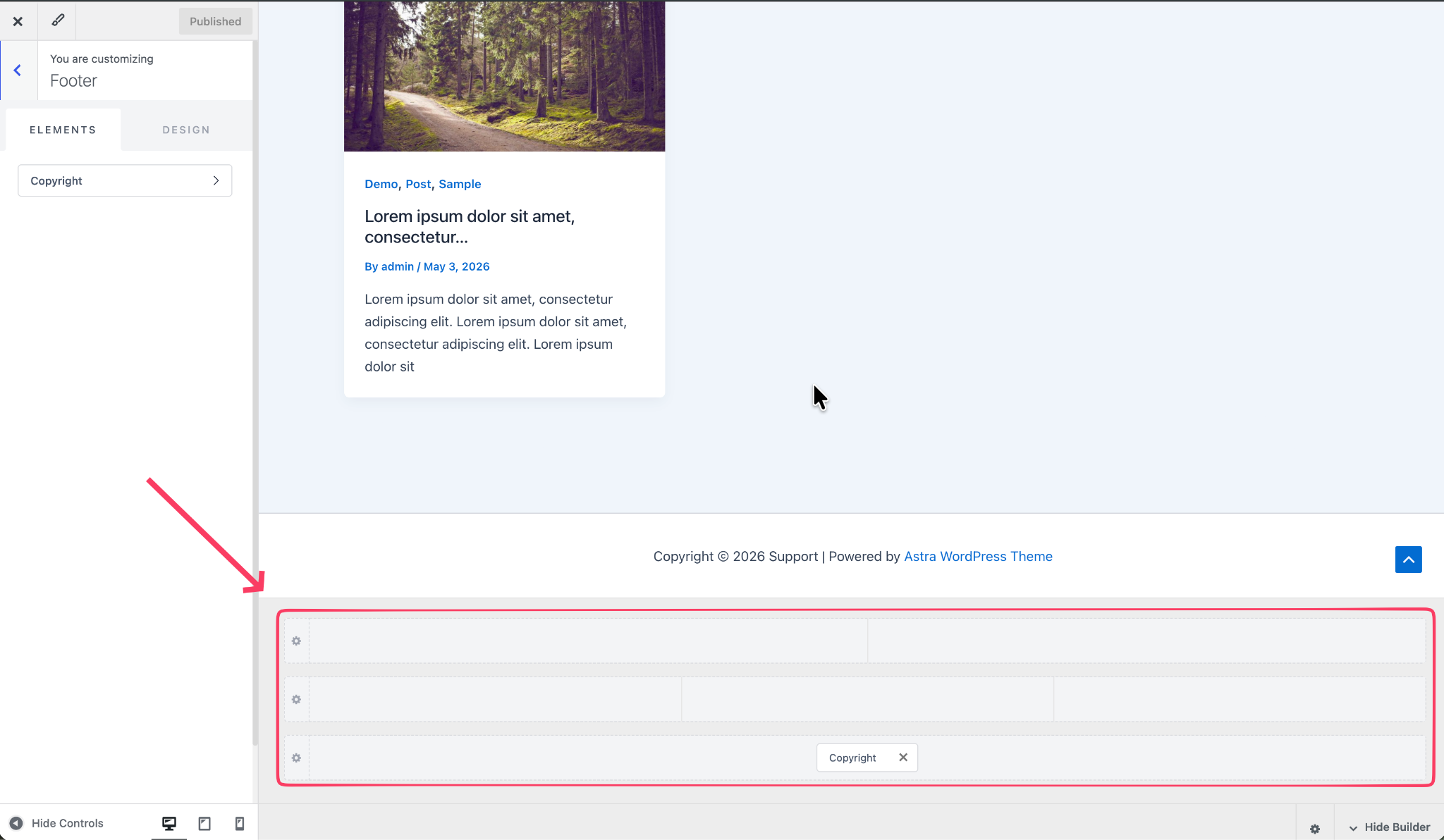 How To Create a Footer With Astra Footer Builder Word Image 309803 3