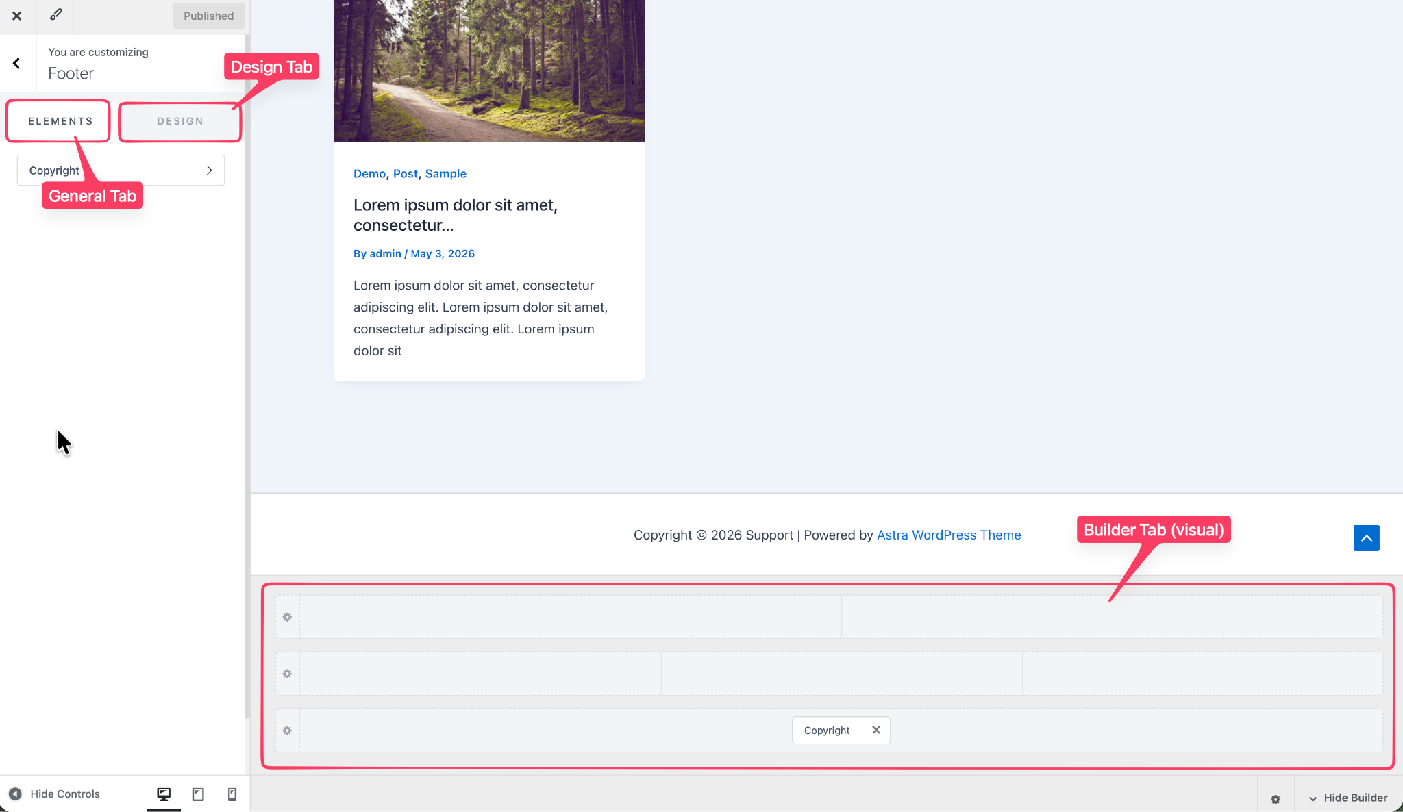 How To Create a Footer With Astra Footer Builder Word Image 309803 5